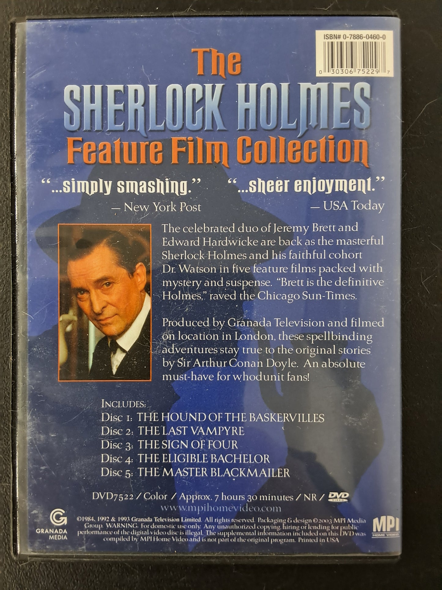 The Sherlock Holmes Feature Film Collection DVD