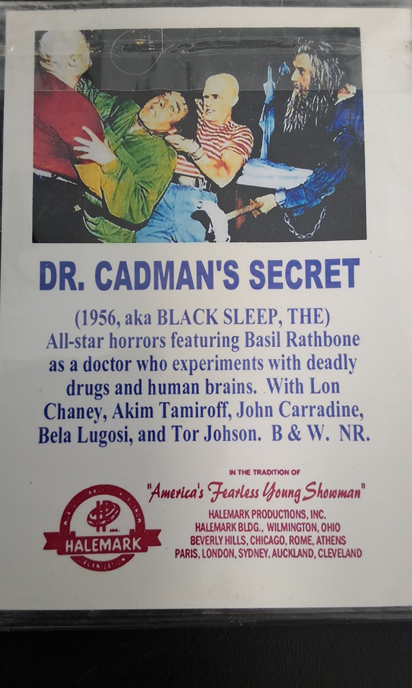 The Black Sleep AKA Dr. Cadman's Secret DVD Halemark Collection