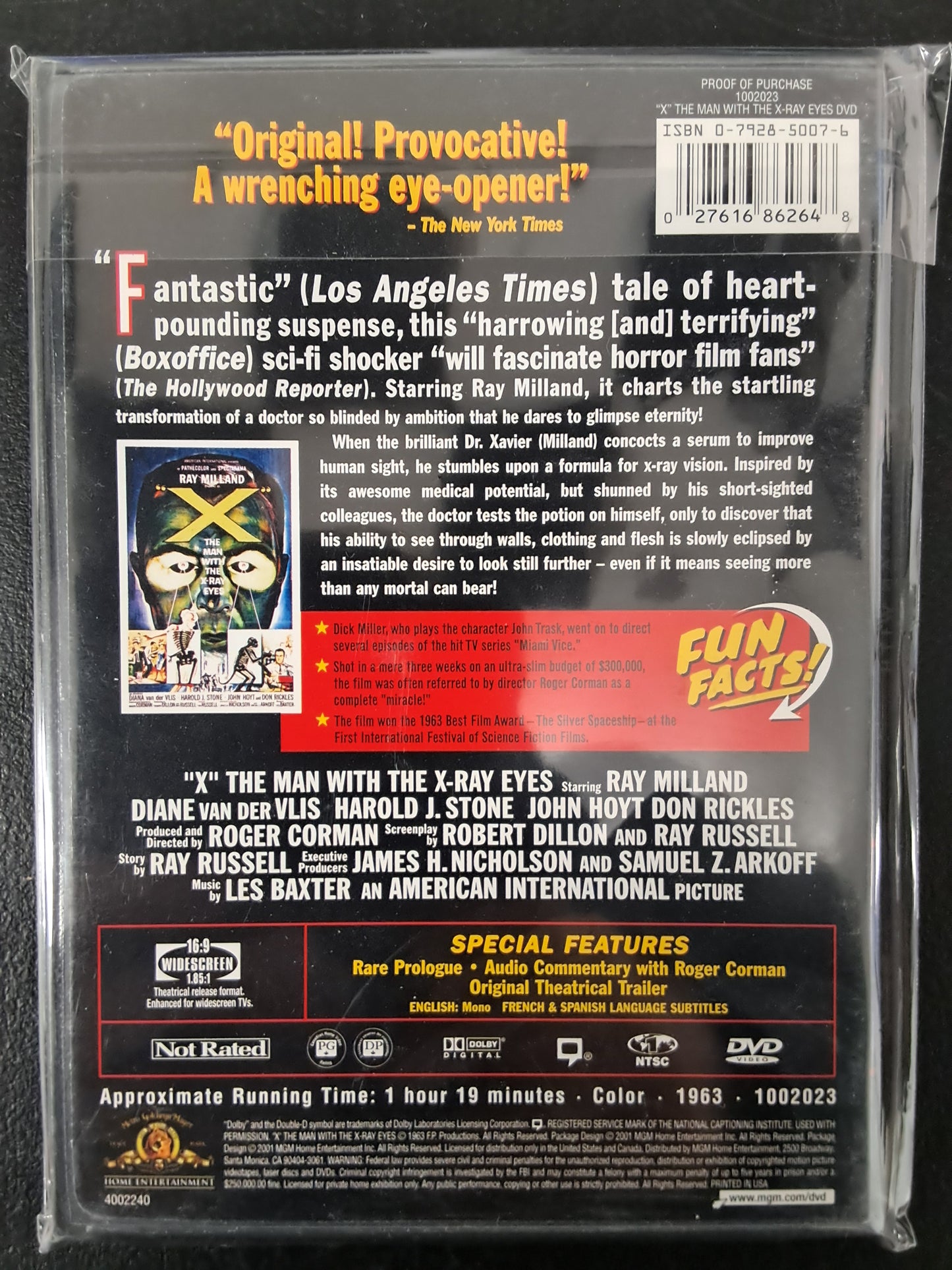 Midnite Movies "X" The Man With the X-Ray Eyes