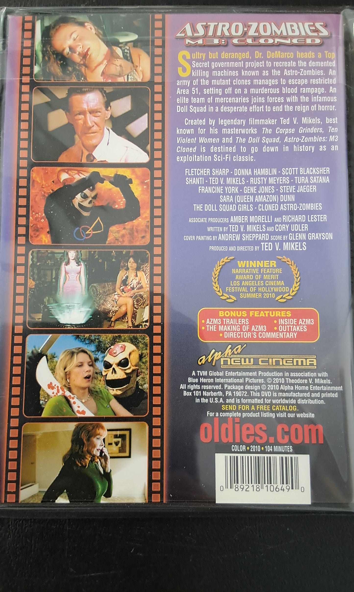 Astro Zombies M3: Cloned DVD