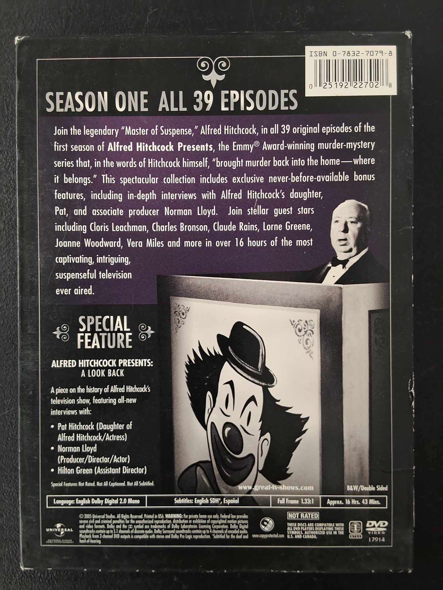 Alfred Hitchcock Presents Season 1 DVD