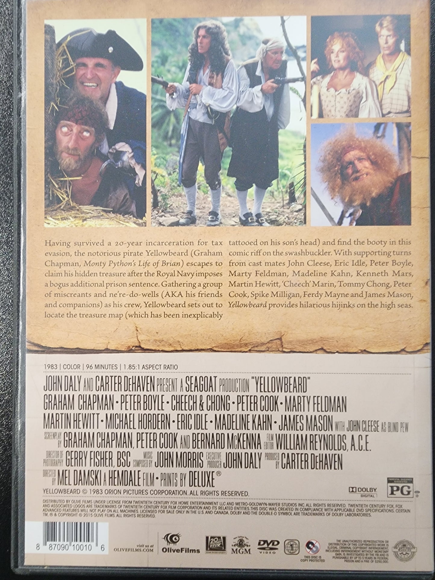 Yellowbeard DVD