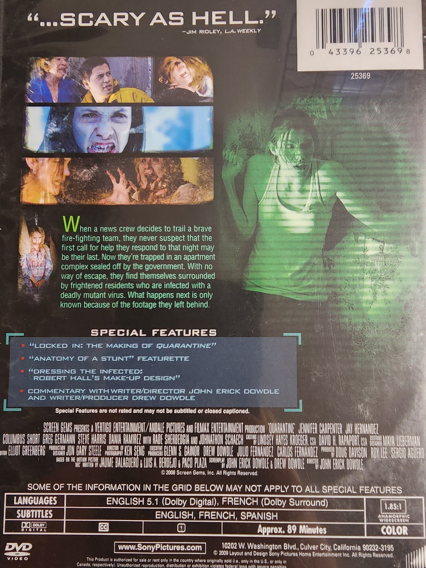 Quarantine DVD