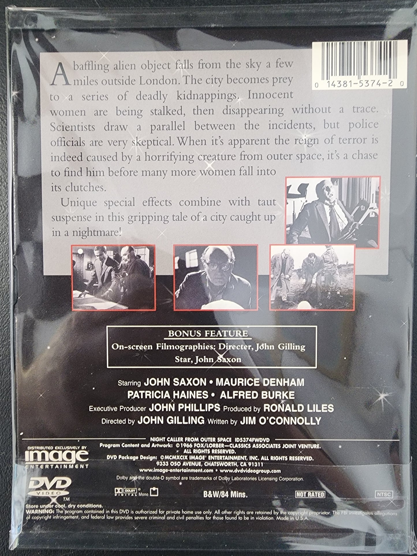 Night Caller From Outer Space DVD