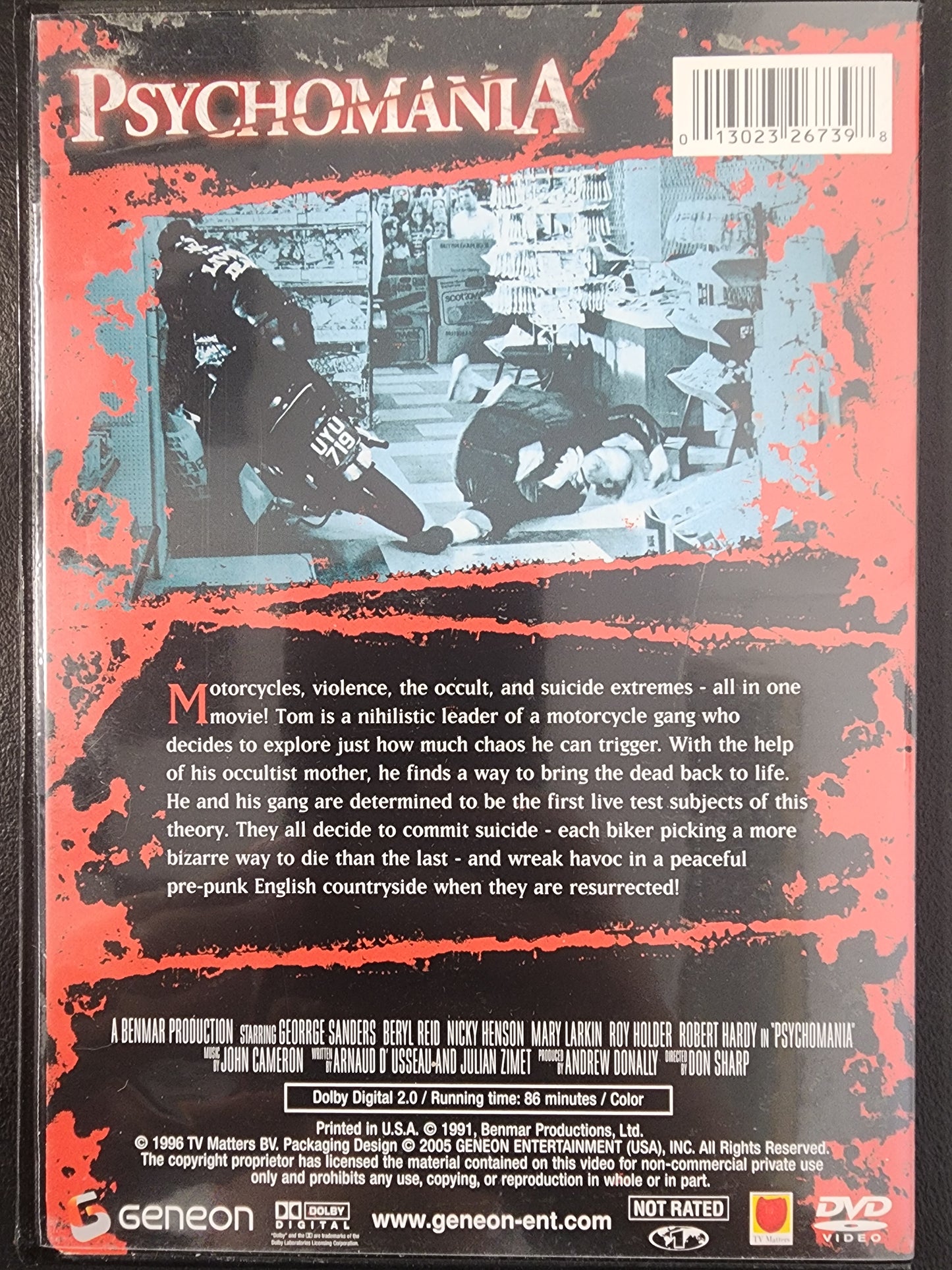 Psycomania DVD