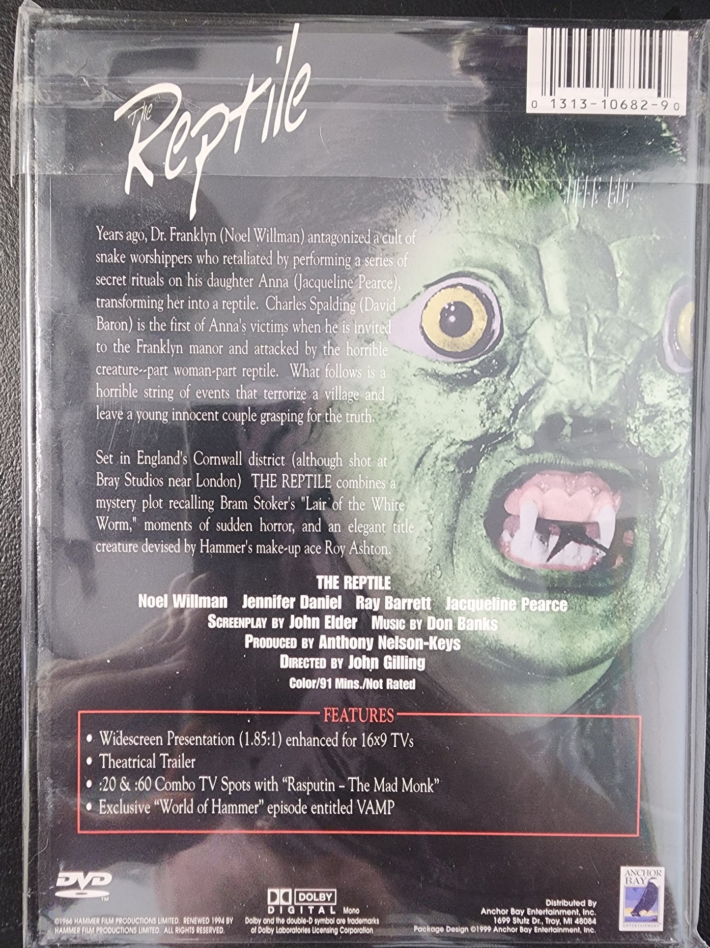 The Hammer Collection Reptile DVD