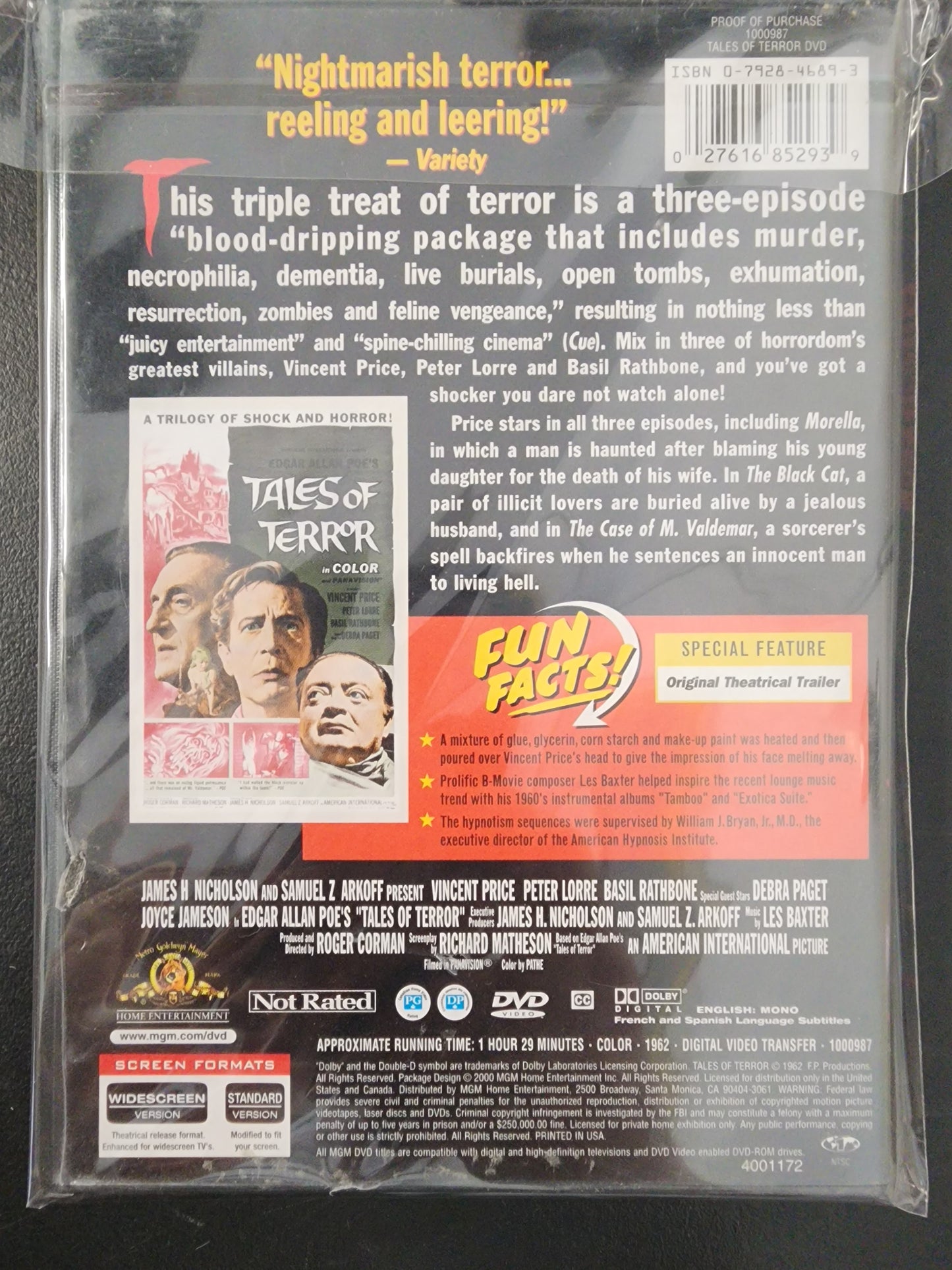 Tales of Terror DVD