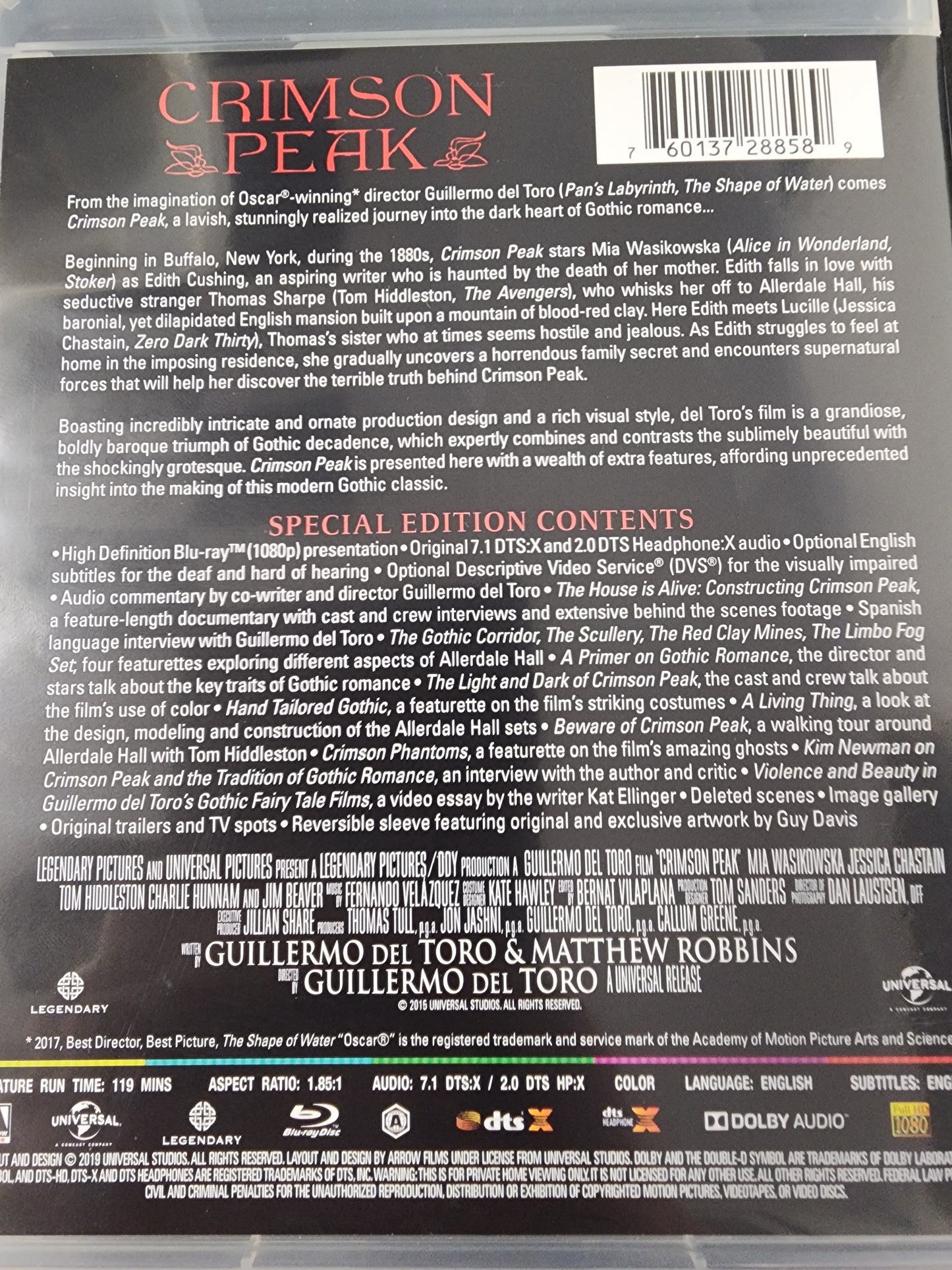 Crimson Peak Blu Ray