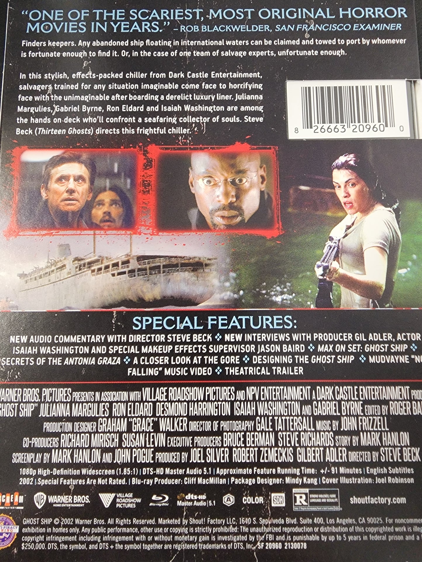 Ghost Ship Blu Ray