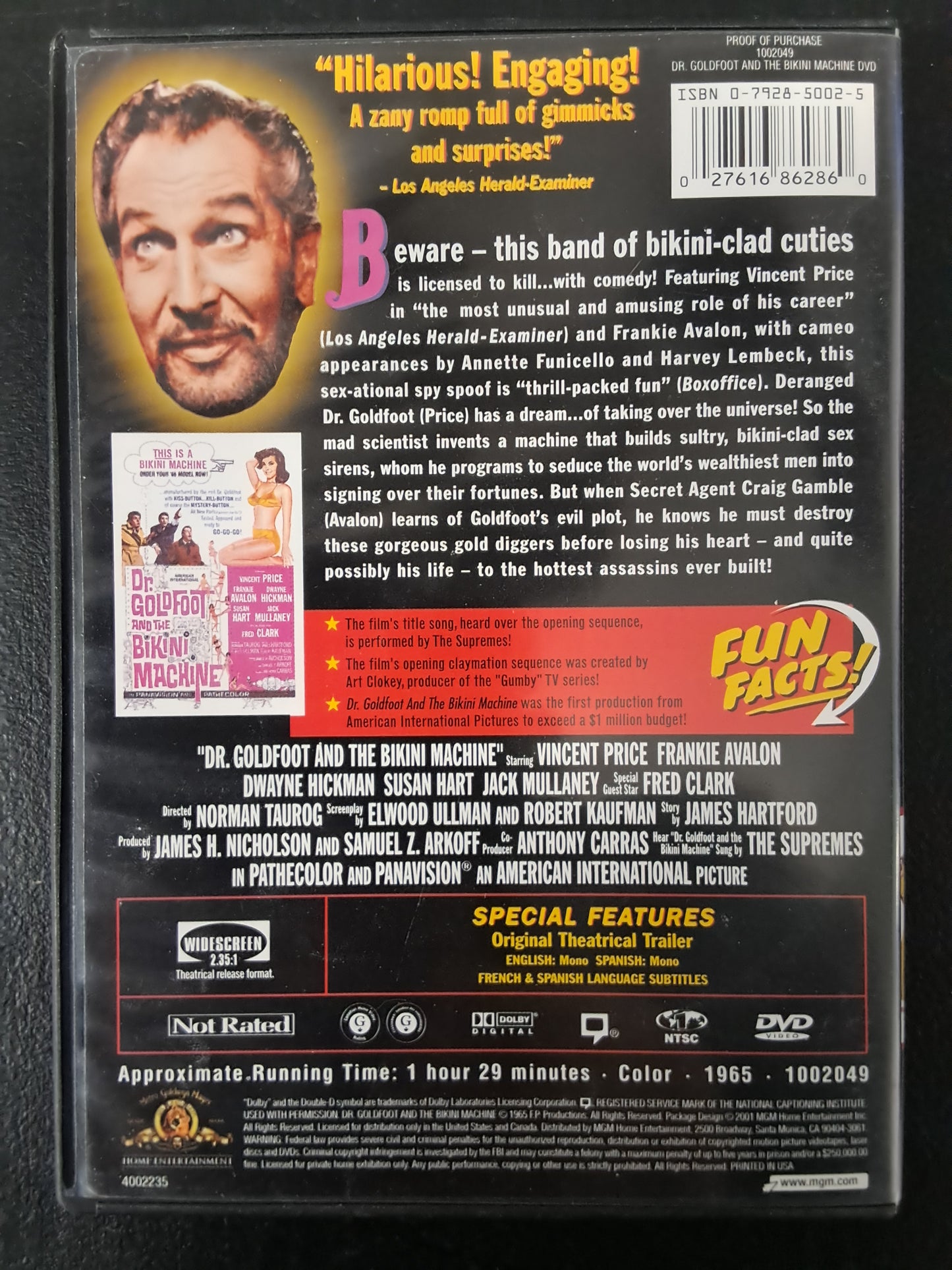 Midnite Movies Dr Goldfoot and the Bikini Machine