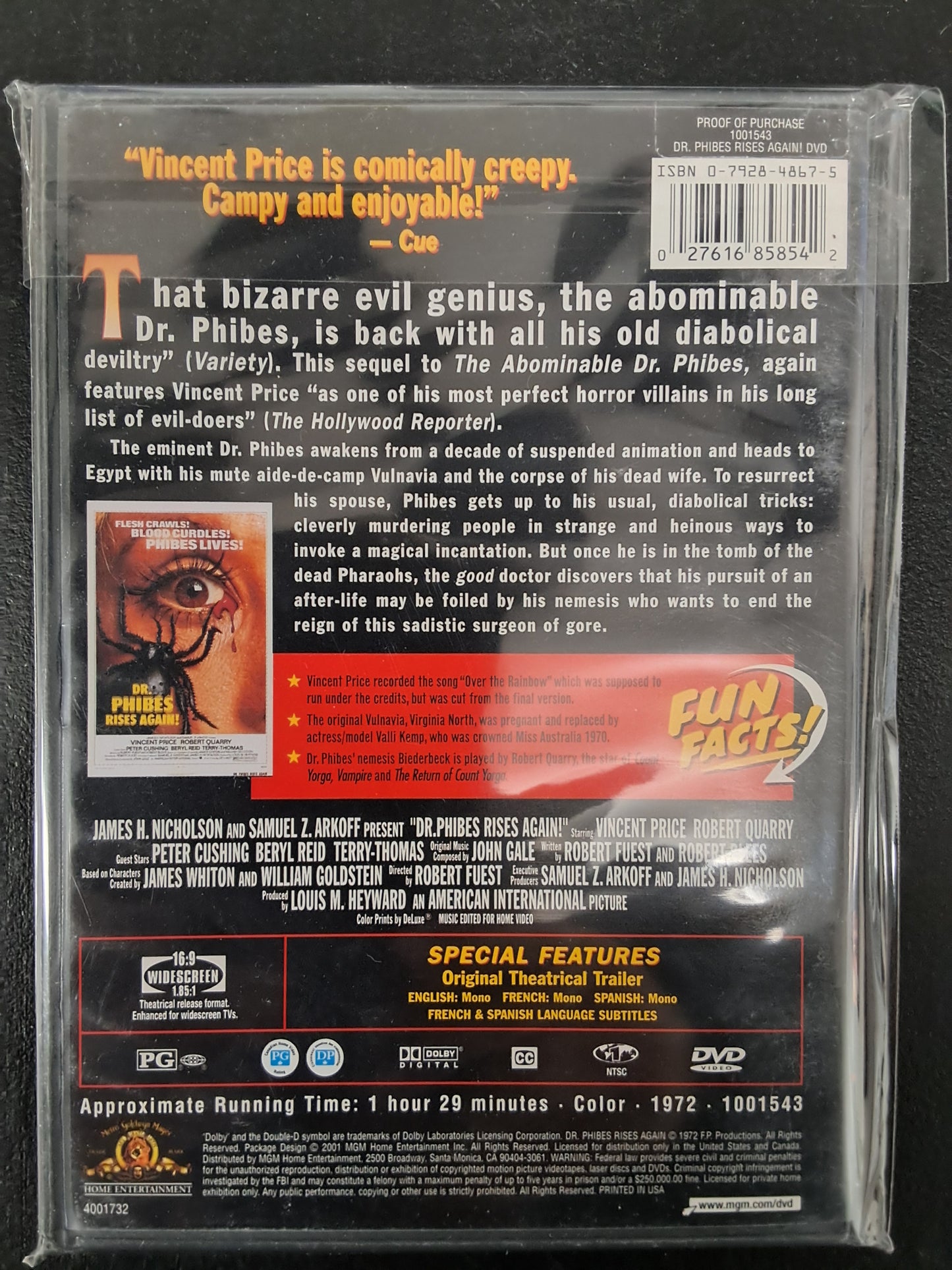Midnite Movies Dr. Phibes Rises Again!