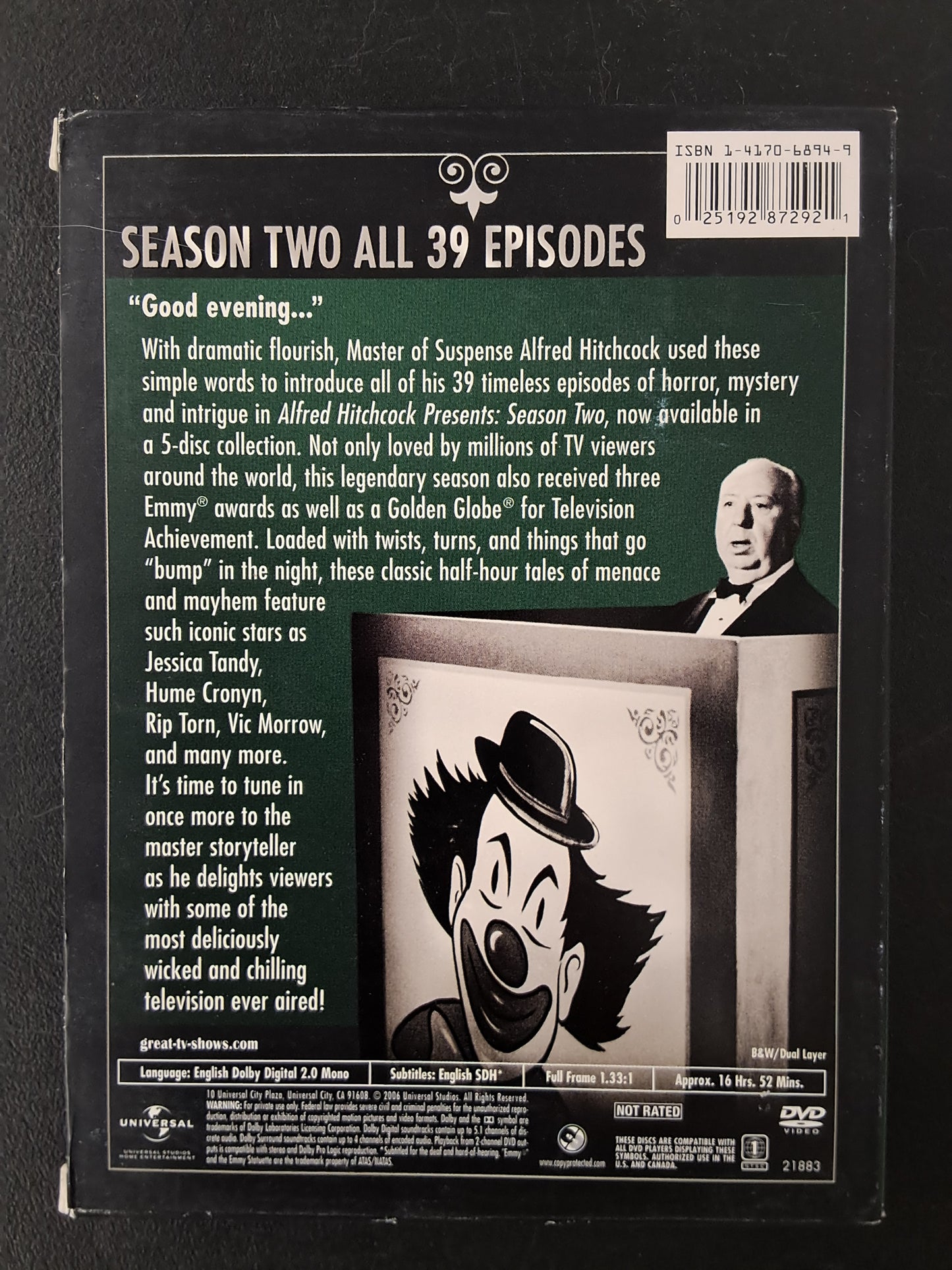 Alfred Hitchcock Presents Season 2 DVD