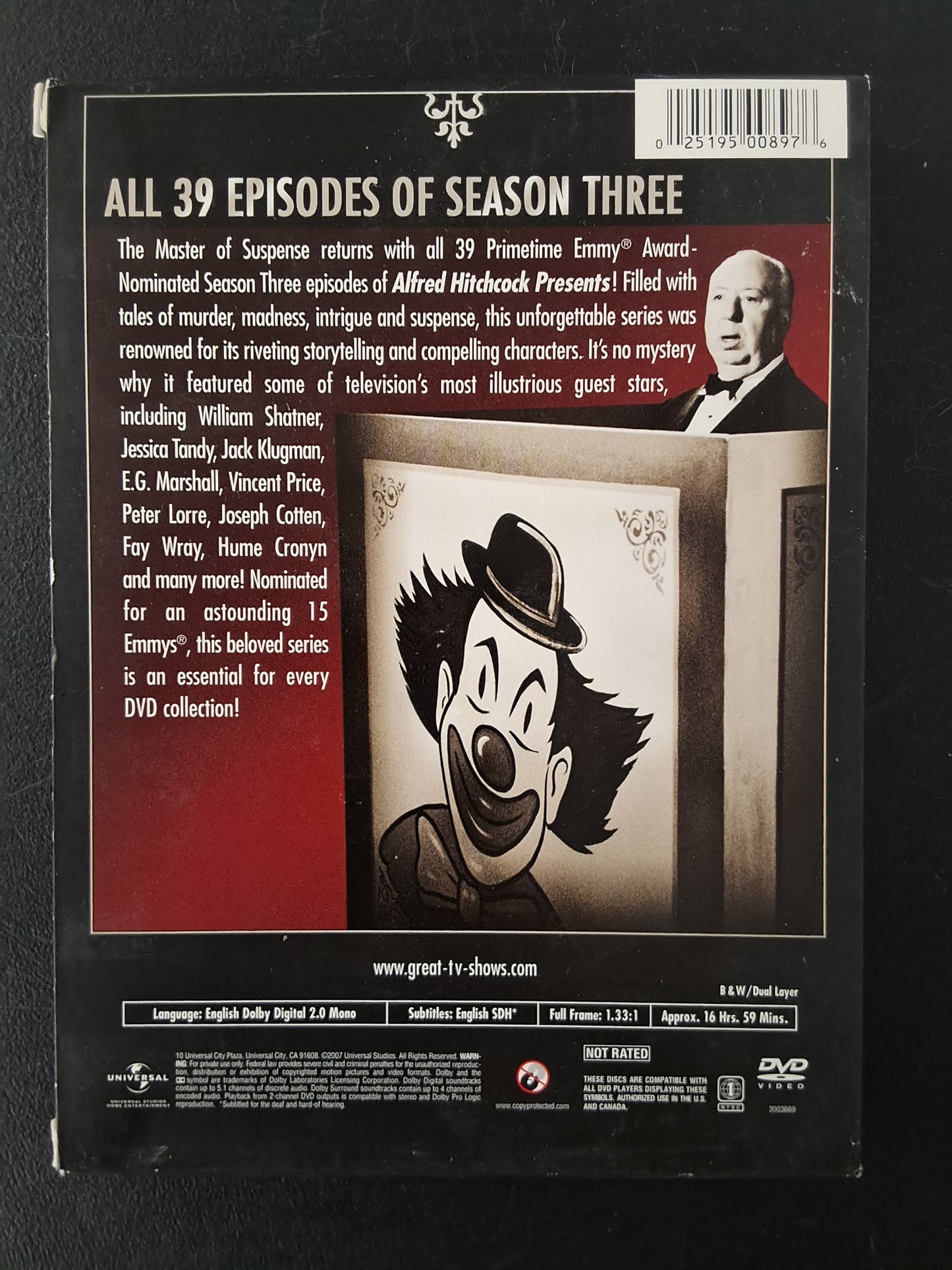 Alfred Hitchcock Presents Season 3 DVD