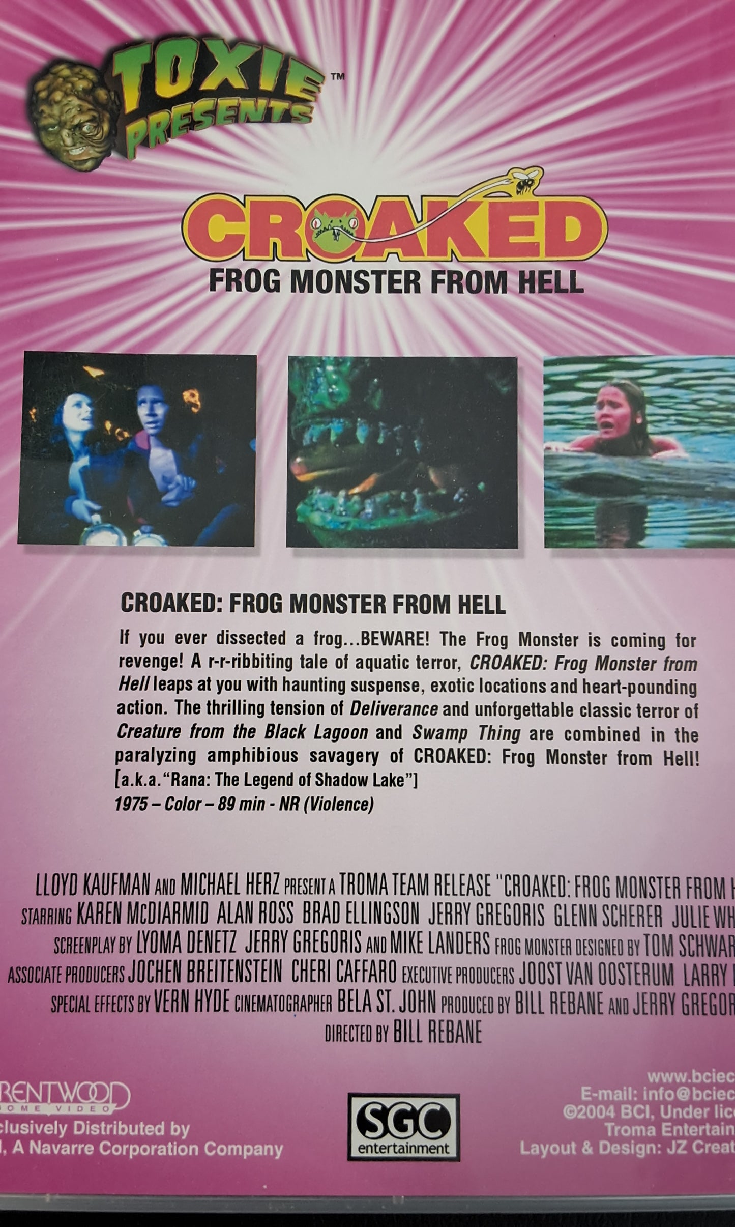 Croaked: Frog Monster From Hell DVD