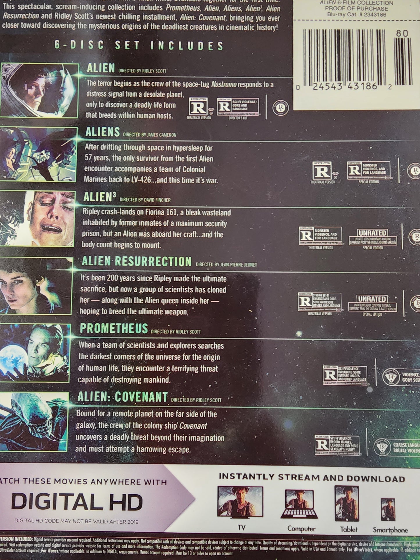 Alien 6-Flim Collection Blu Ray