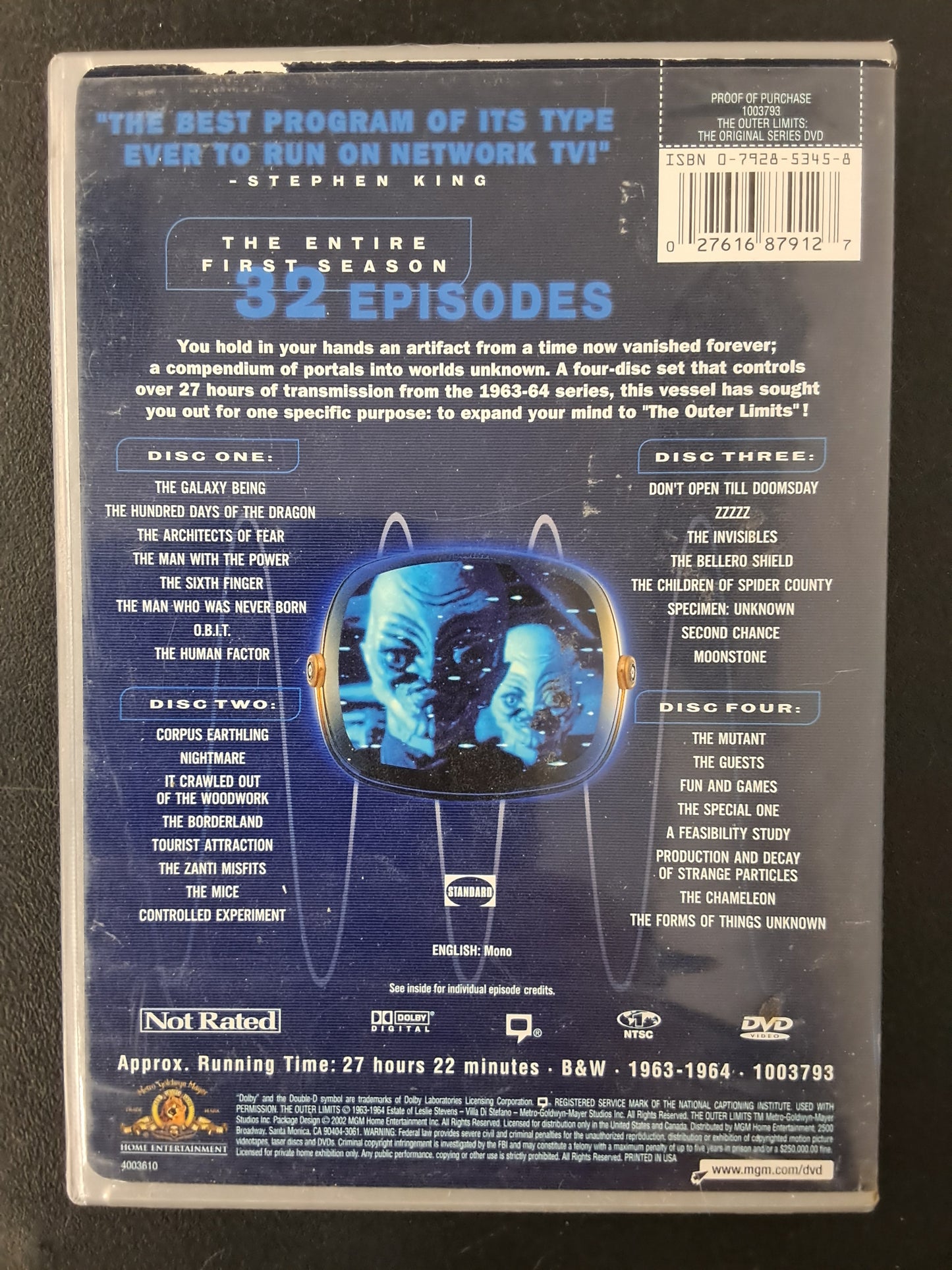 The Outer Limits Volume 1 DVD