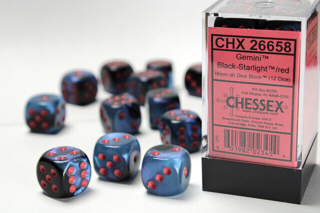 Chessex 16mm D6 Dice Block - Pick Your Color