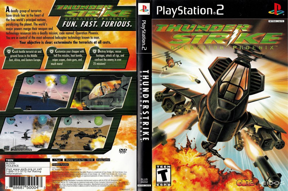Thunderstrike Operation Phoenix PS2