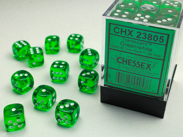 Chessex 16mm D6 Dice Block - Pick Your Color
