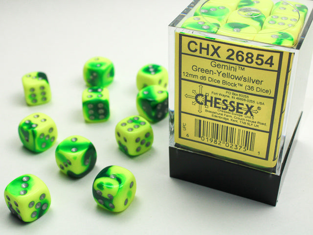 Chessex 16mm D6 Dice Block - Pick Your Color