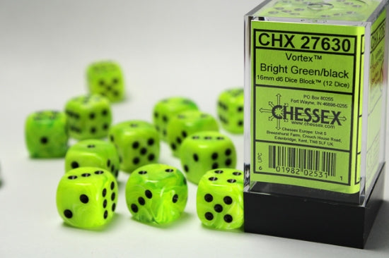 Chessex 16mm D6 Dice Block - Pick Your Color