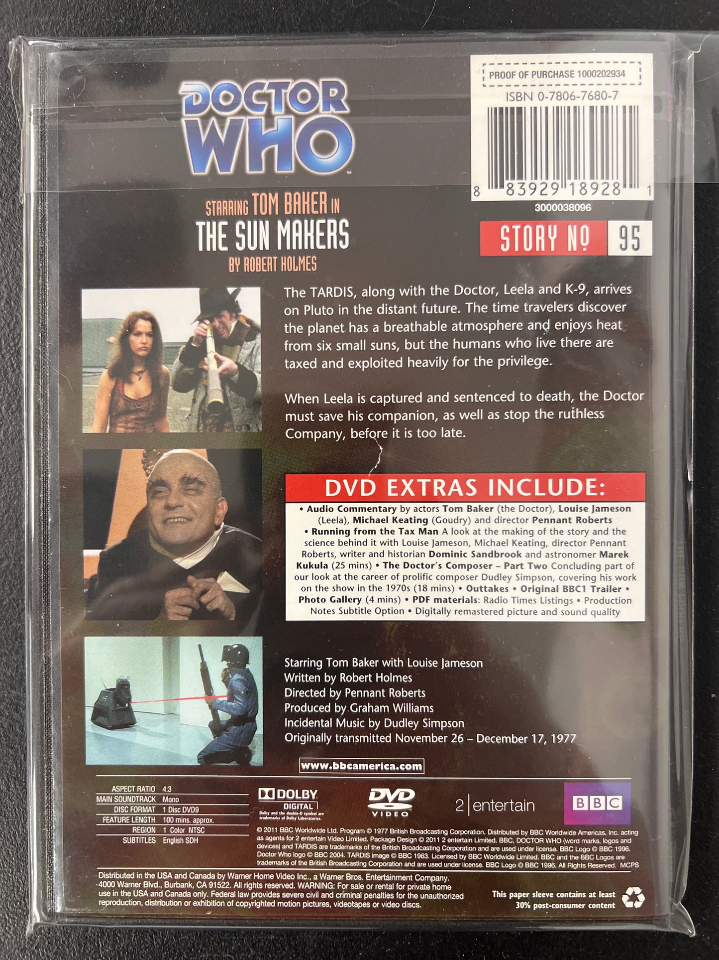 Doctor Who The Sun Makers DVD