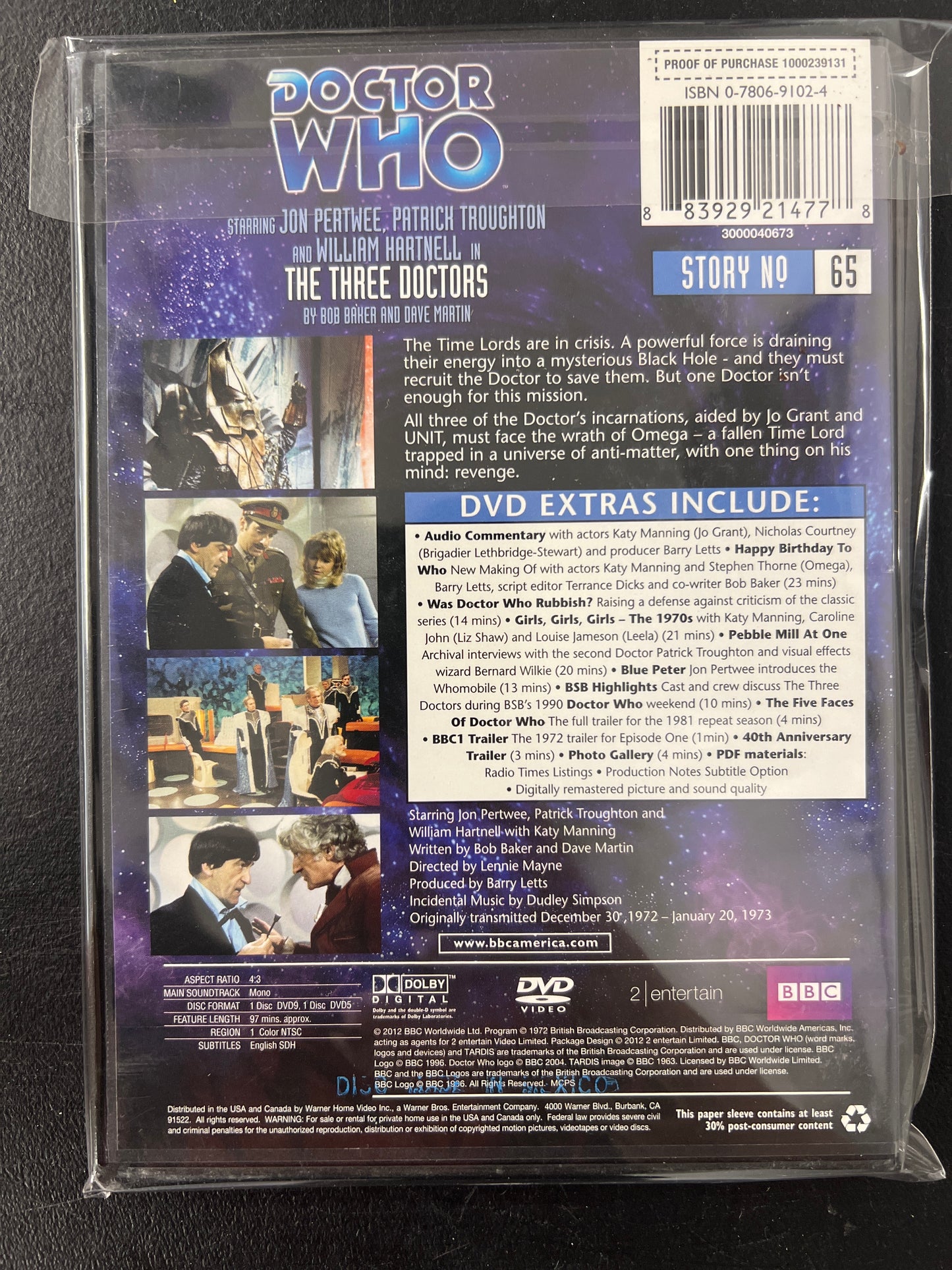 Doctor Who The Three Doctors Special Edition DVD