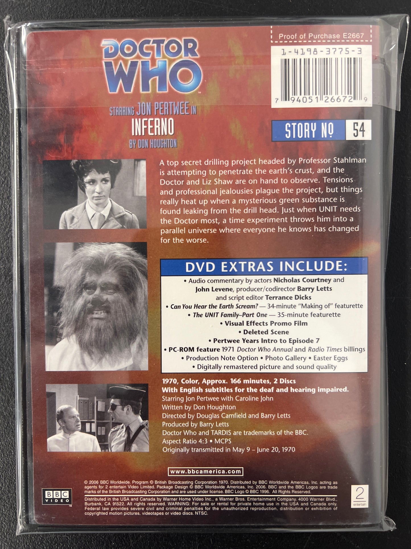Doctor Who Inferno DVD