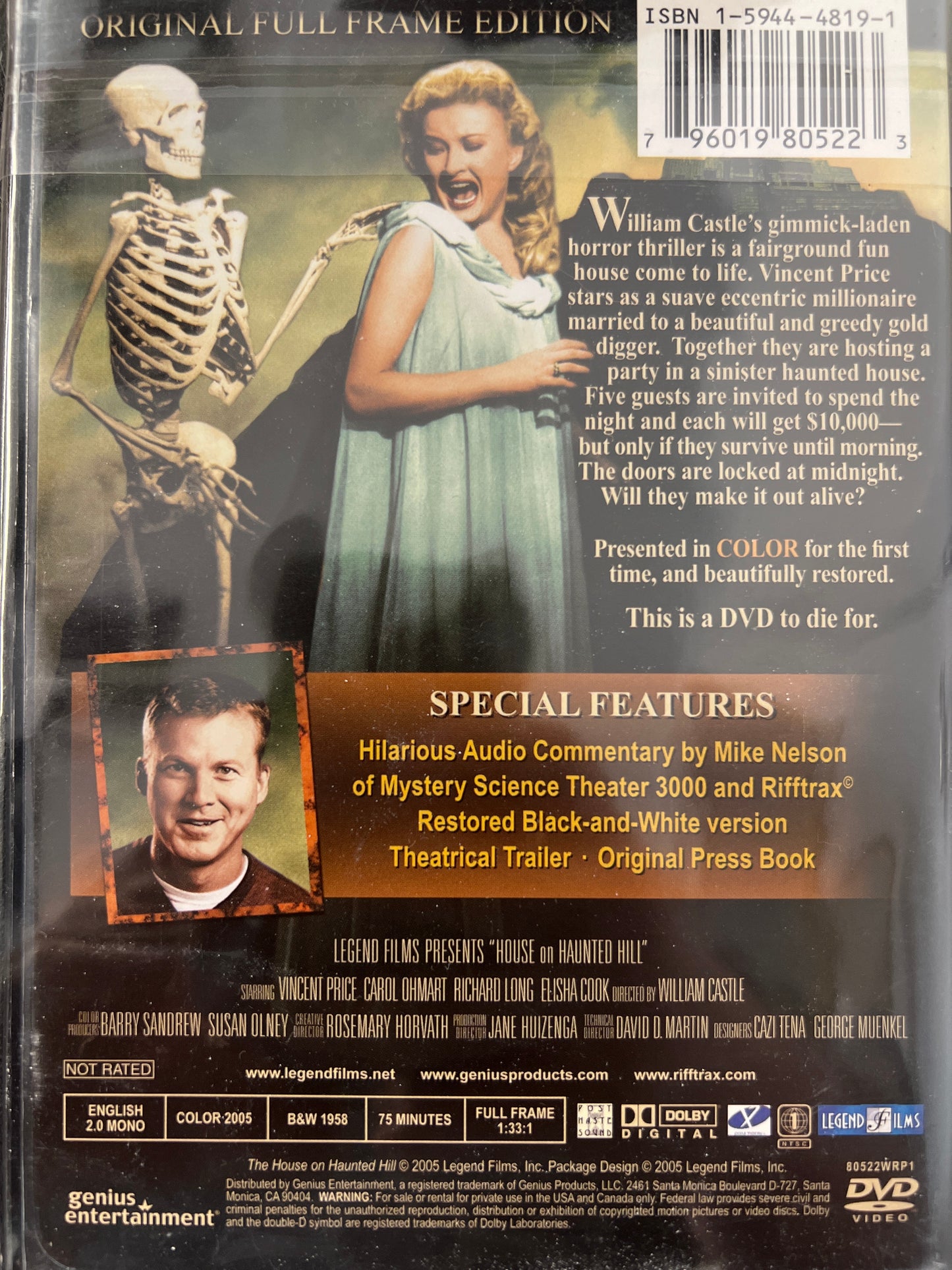House on Haunted Hill DVD