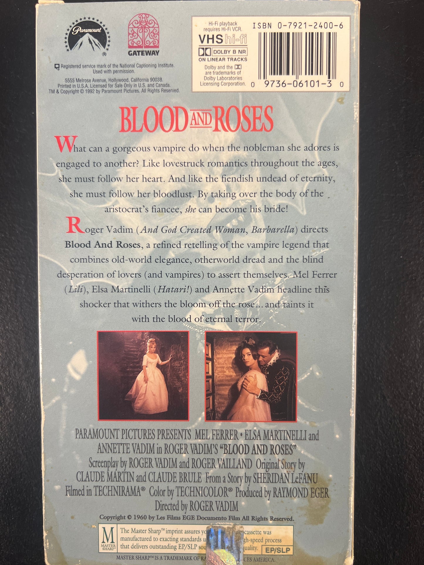 Blood and Roses VHS