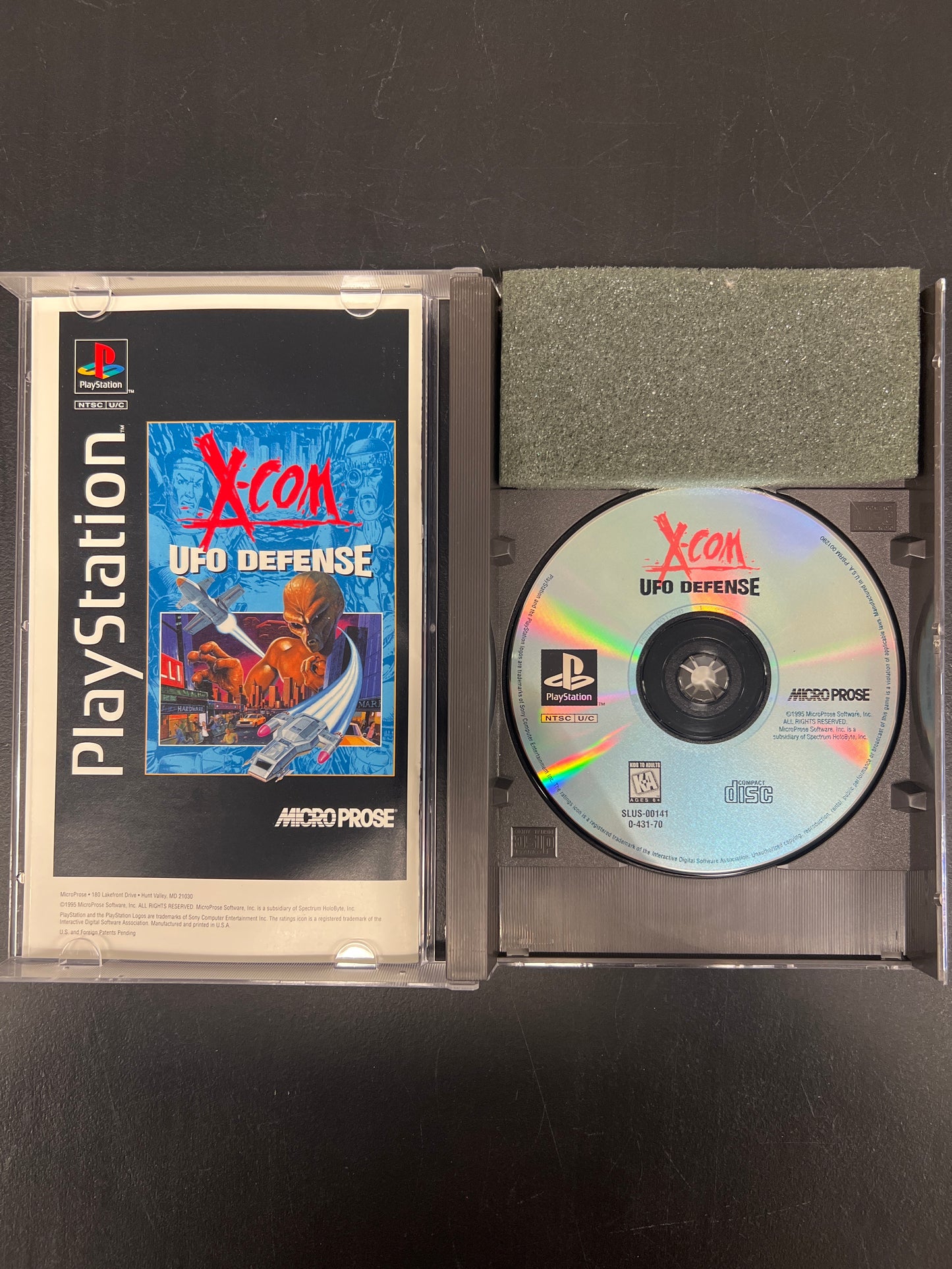 X-Com UFO Defense PS1 Long Box