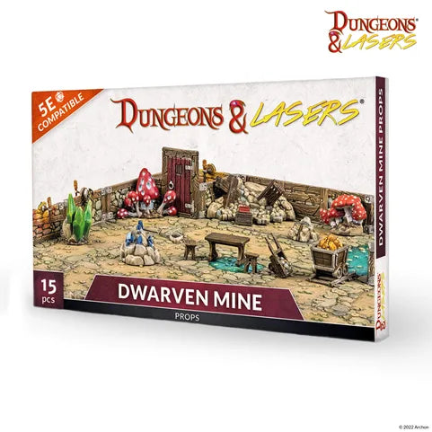 Dwarven Mine Props Dungeons and Lasers 5e Compatible Miniatures