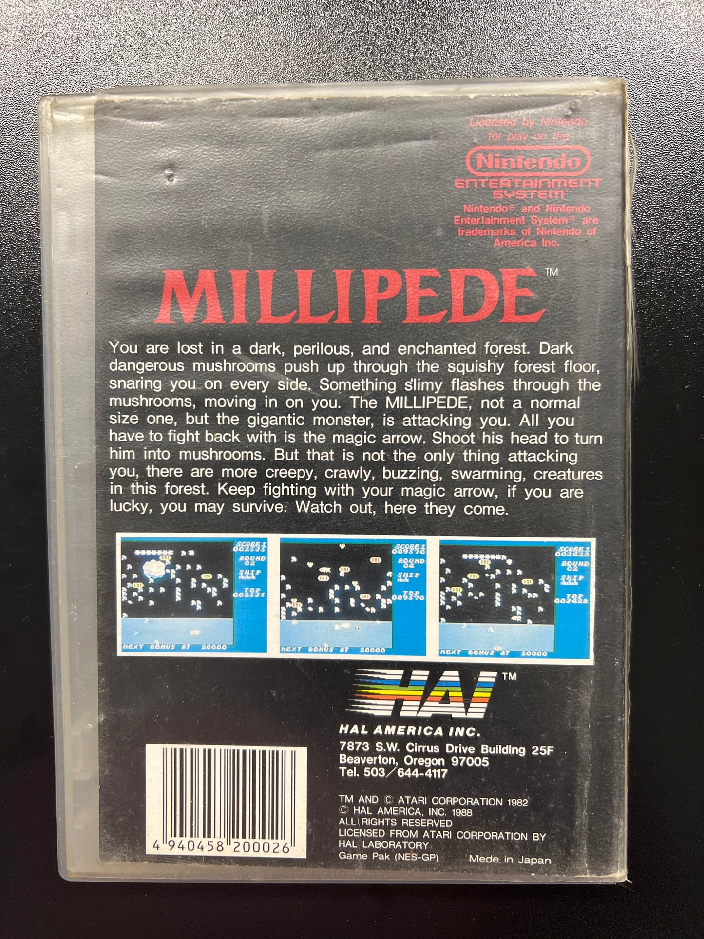 Millipede NES in Rental Box
