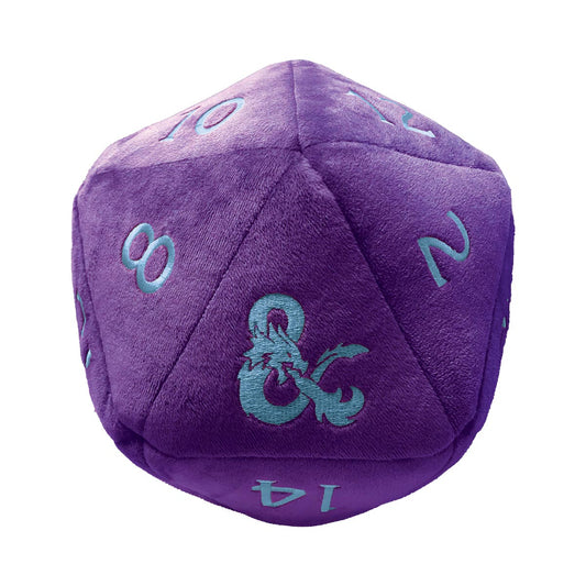 D&D: Jumbo Plush D20: Royal Purple and Sky Blue