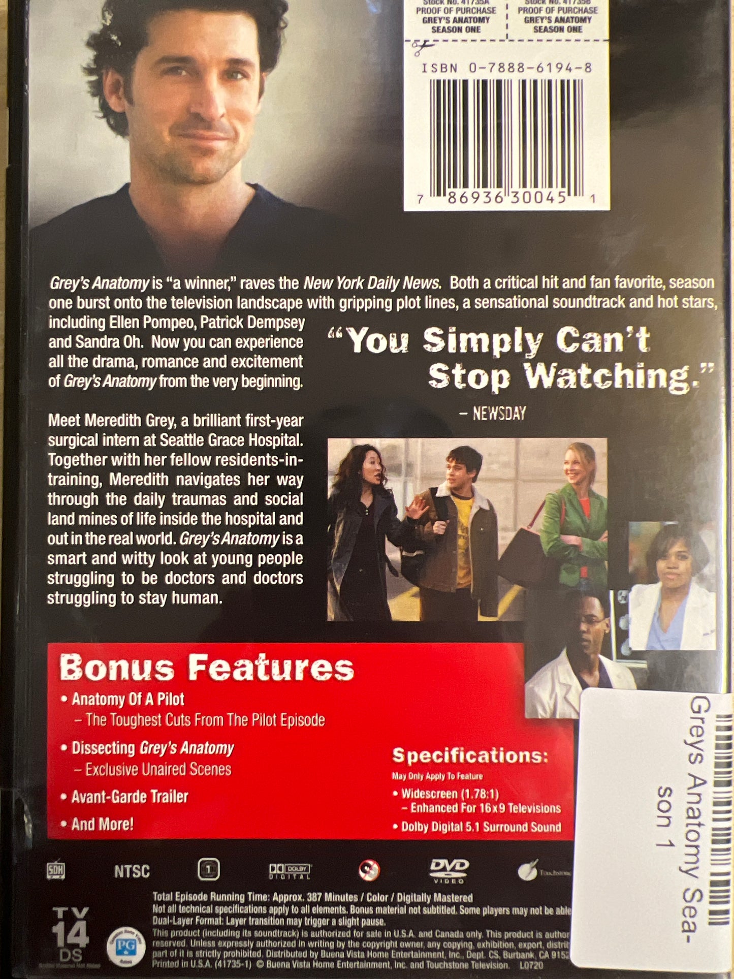 Greys Anatomy Season 1