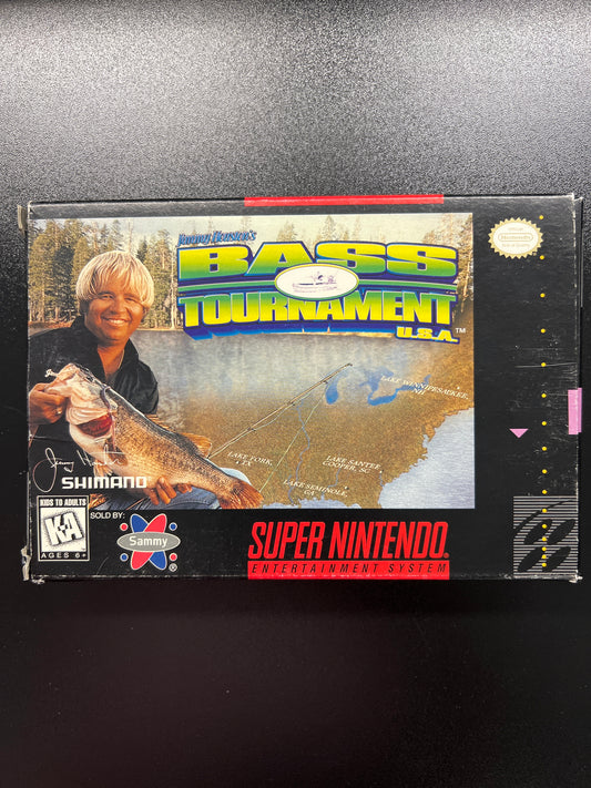 Jimmy Hustons Bass Tournament SNES in Box