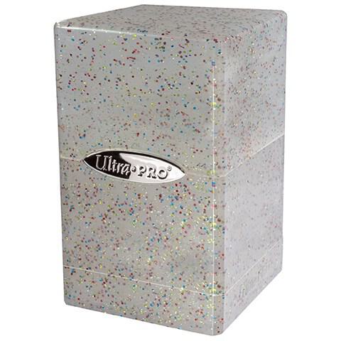 Satin Tower - Glitter Clear - Ultra Pro Deck Box