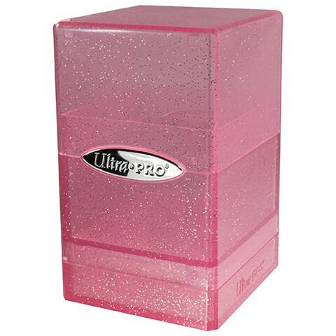 Satin Tower - Glitter Pink - Ultra Pro Deck Box