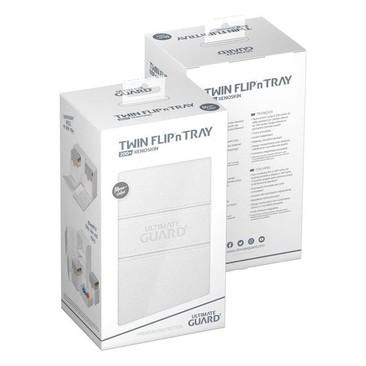 Twin Flip 'n' Tray Deck Case - White - Ultimate Guard Deck Box