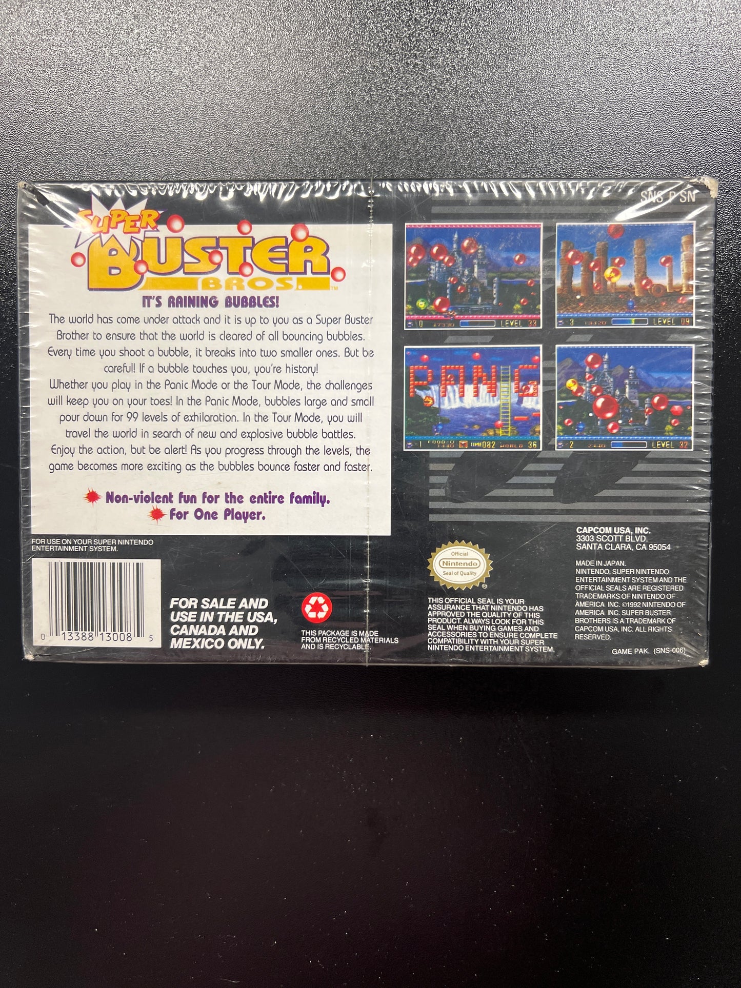 Super Buster Bros SNES in Box
