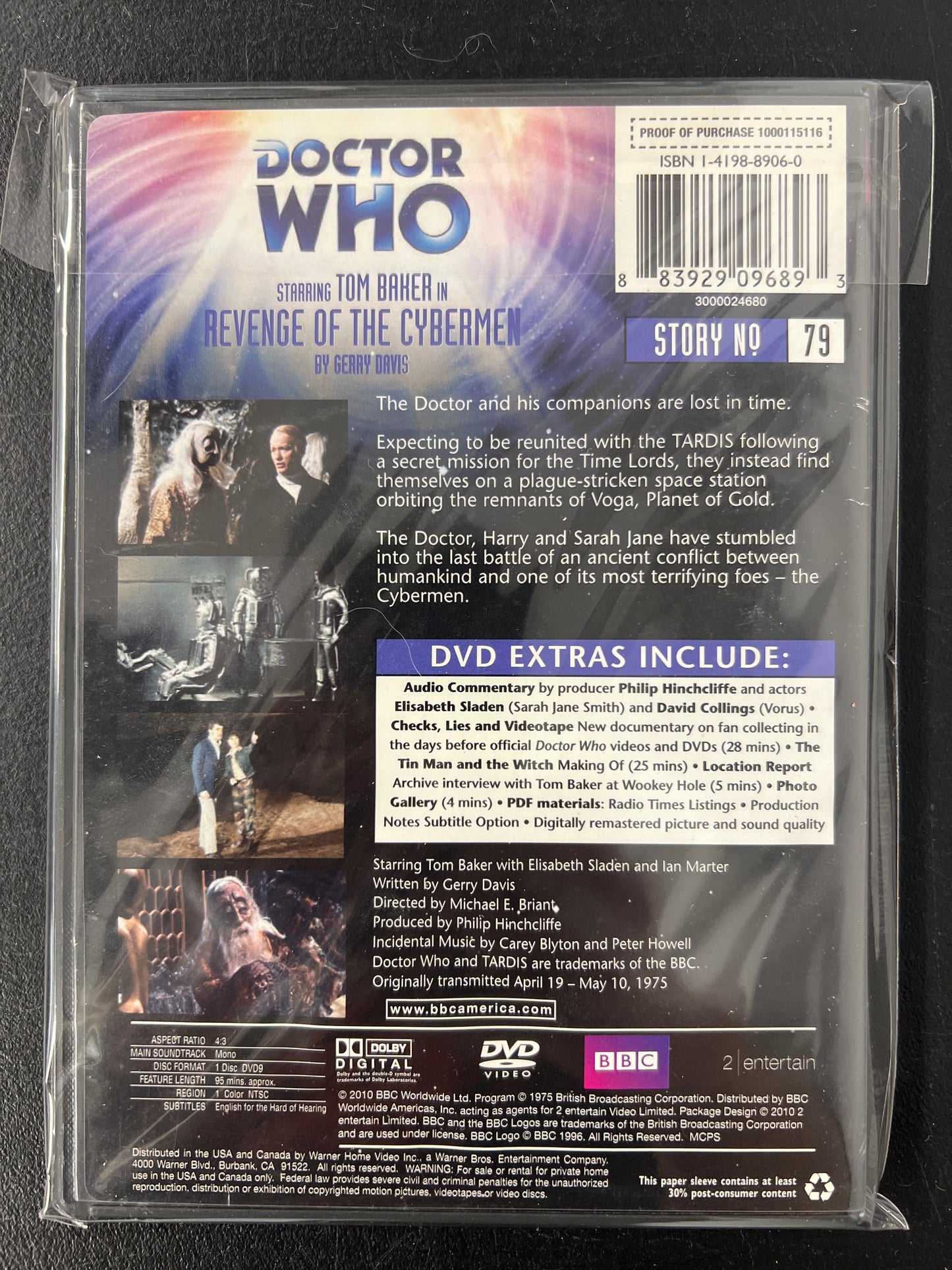 Doctor Who Revenge of the Cybermen DVD