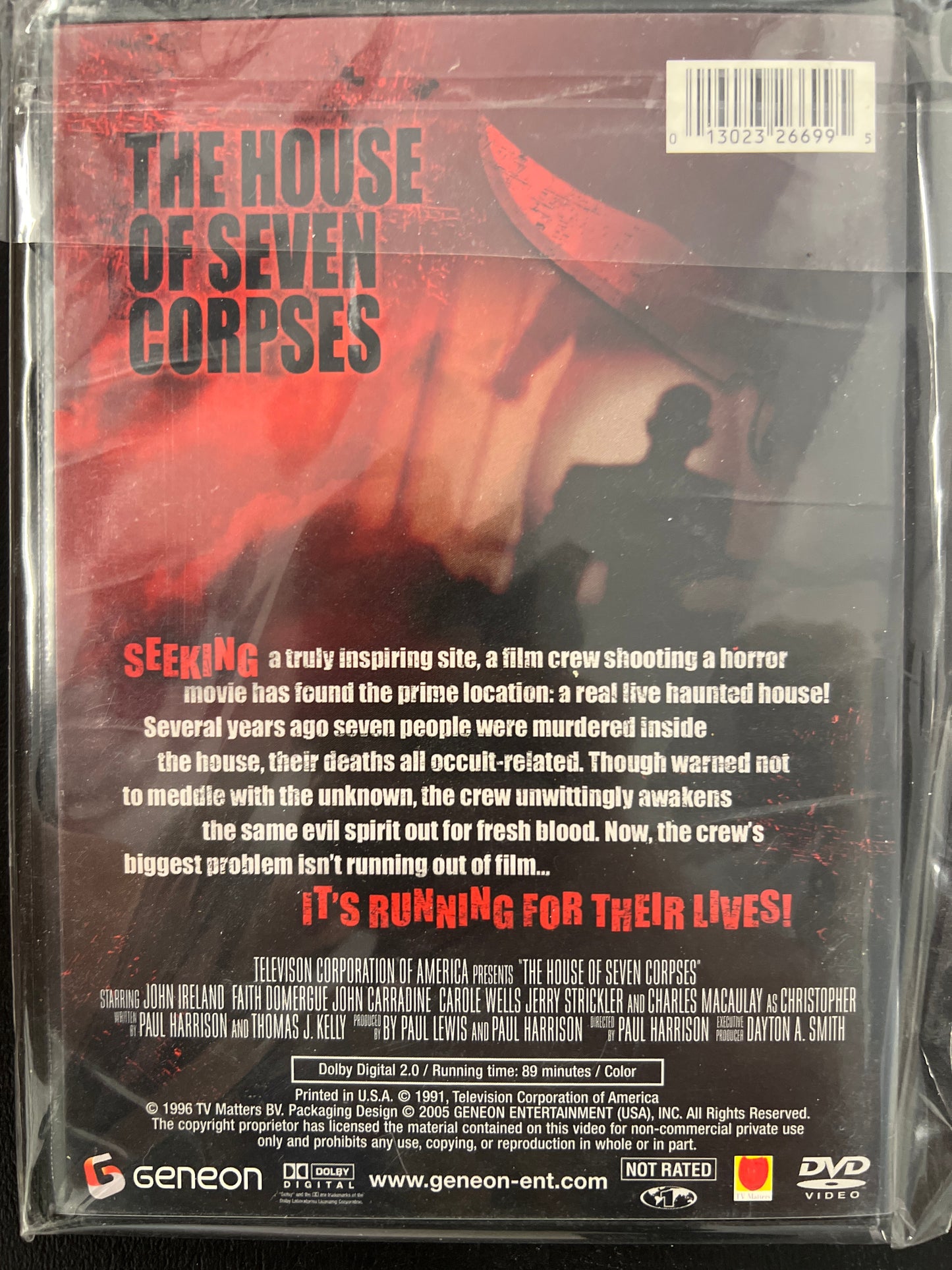 The House of Seven Corpses DVD