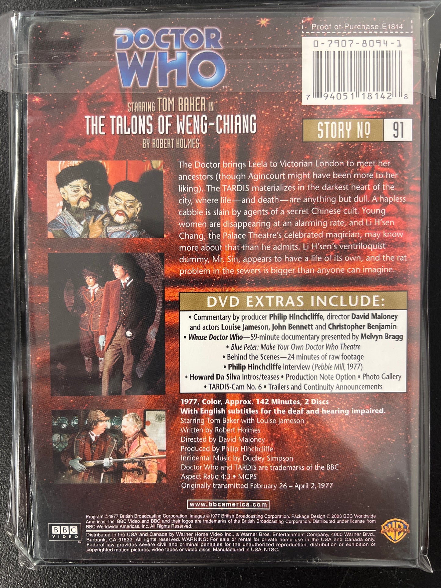 Doctor Who The Talons of Weng-Chaing DVD