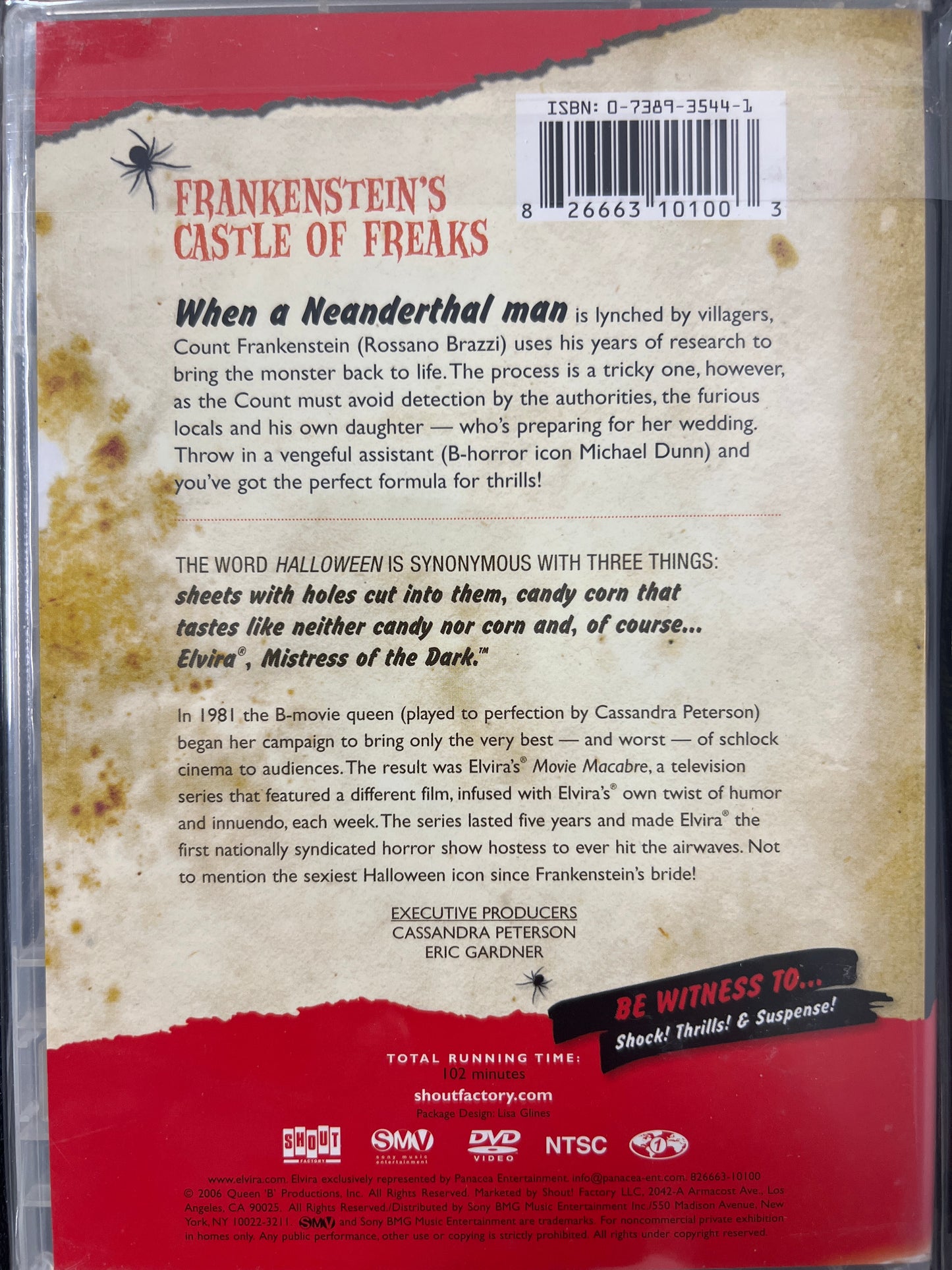 Elvira's Movie Macabre Frankenstein's Castle of Freaks DVD