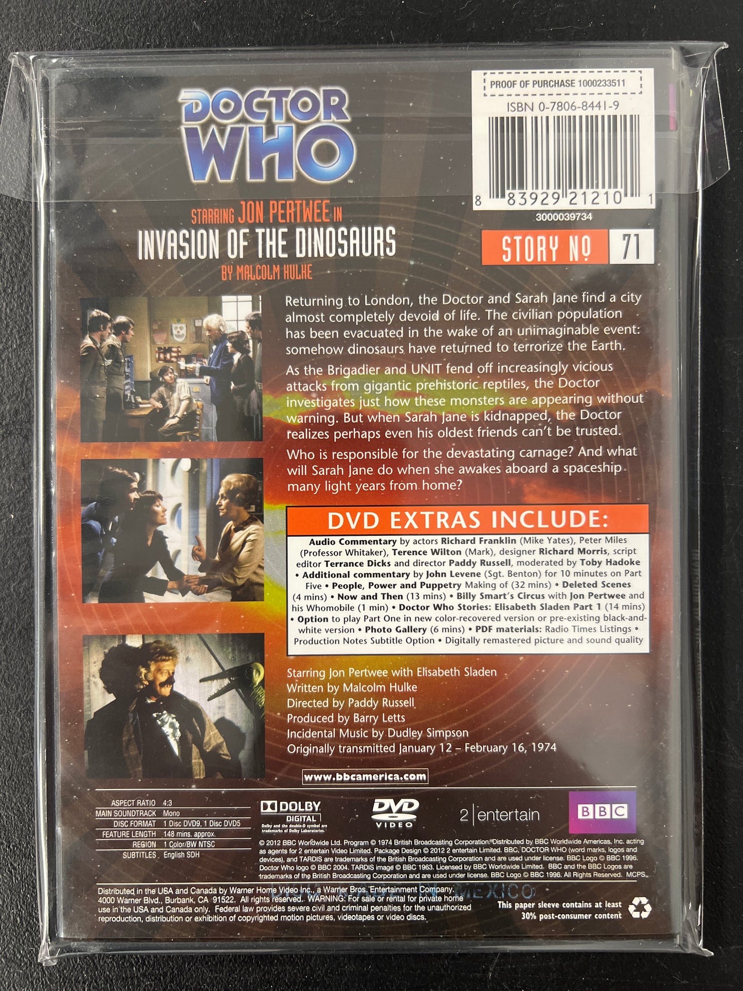 Doctor Who Invasion of the Dinosaurs DVD