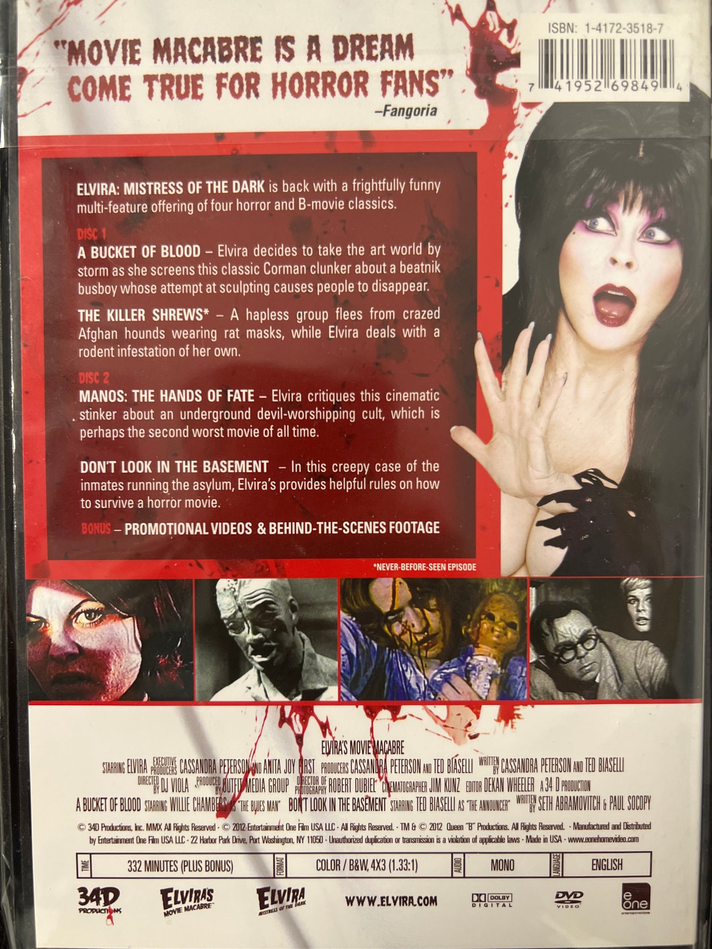 Elvira's Movie Macabre Bloody Madness DVD