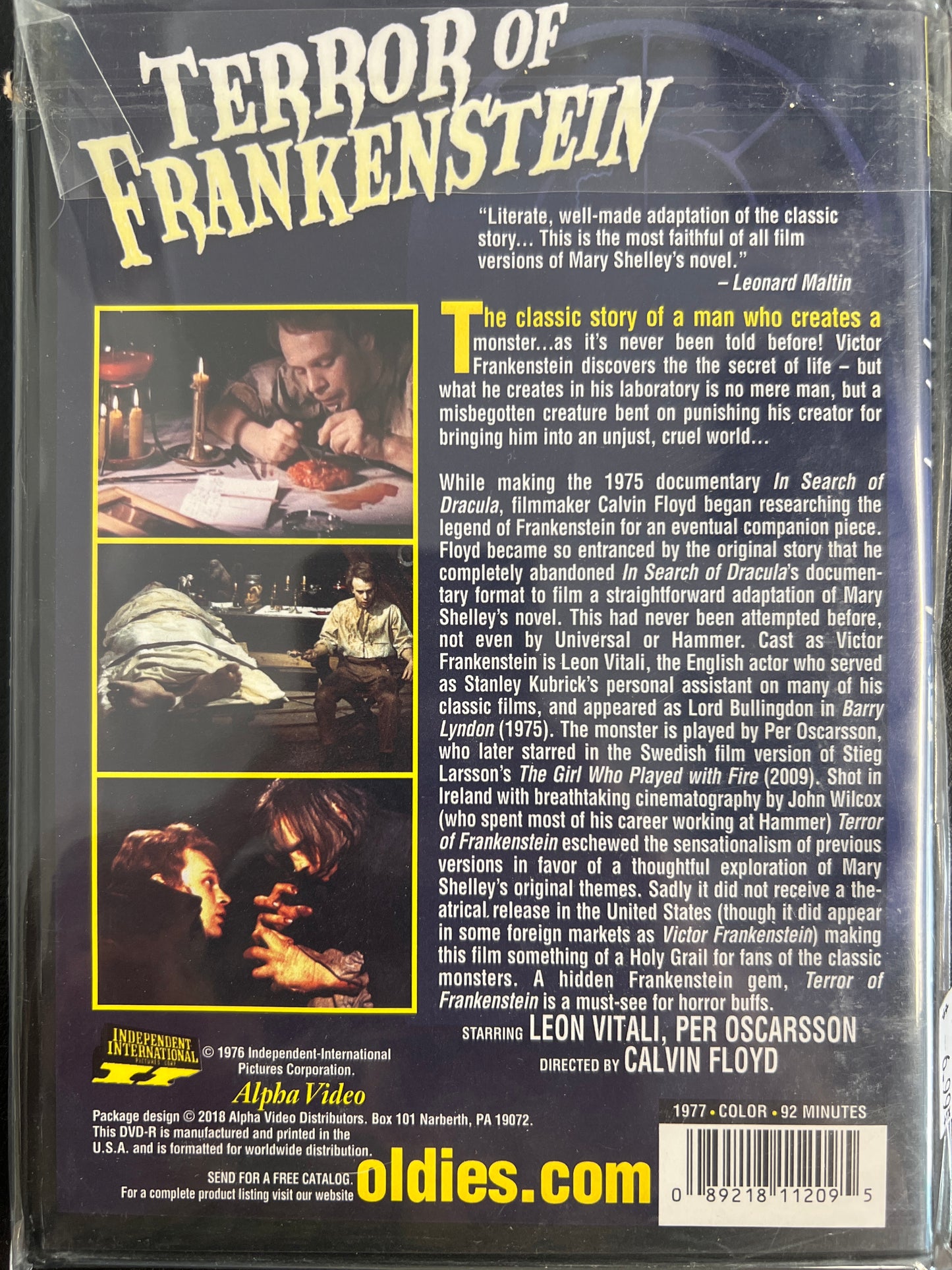 Terror of Frankenstein DVD