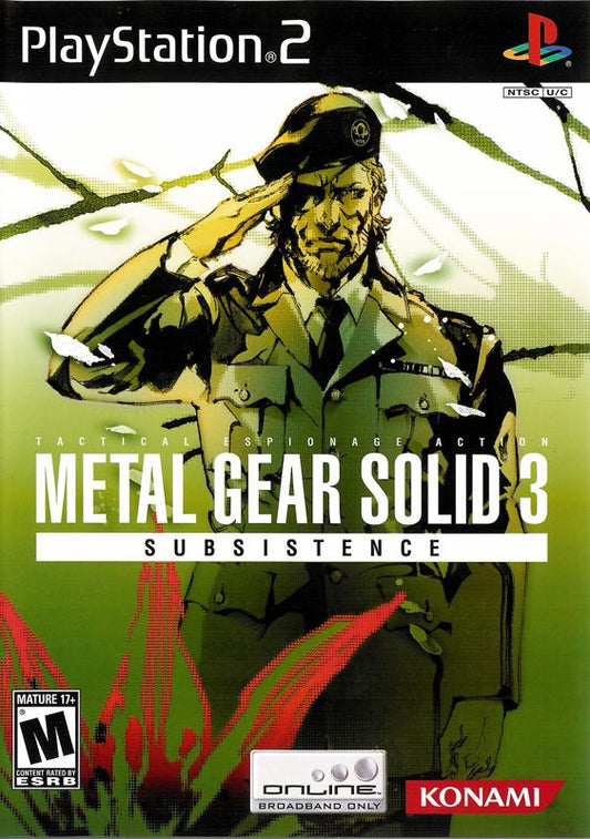 Metal Gear Solid 3 Subsistence PS2