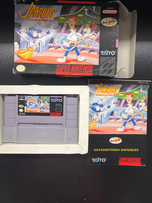 The Jetsons Invasion of the Planet Pirates SNES in Box