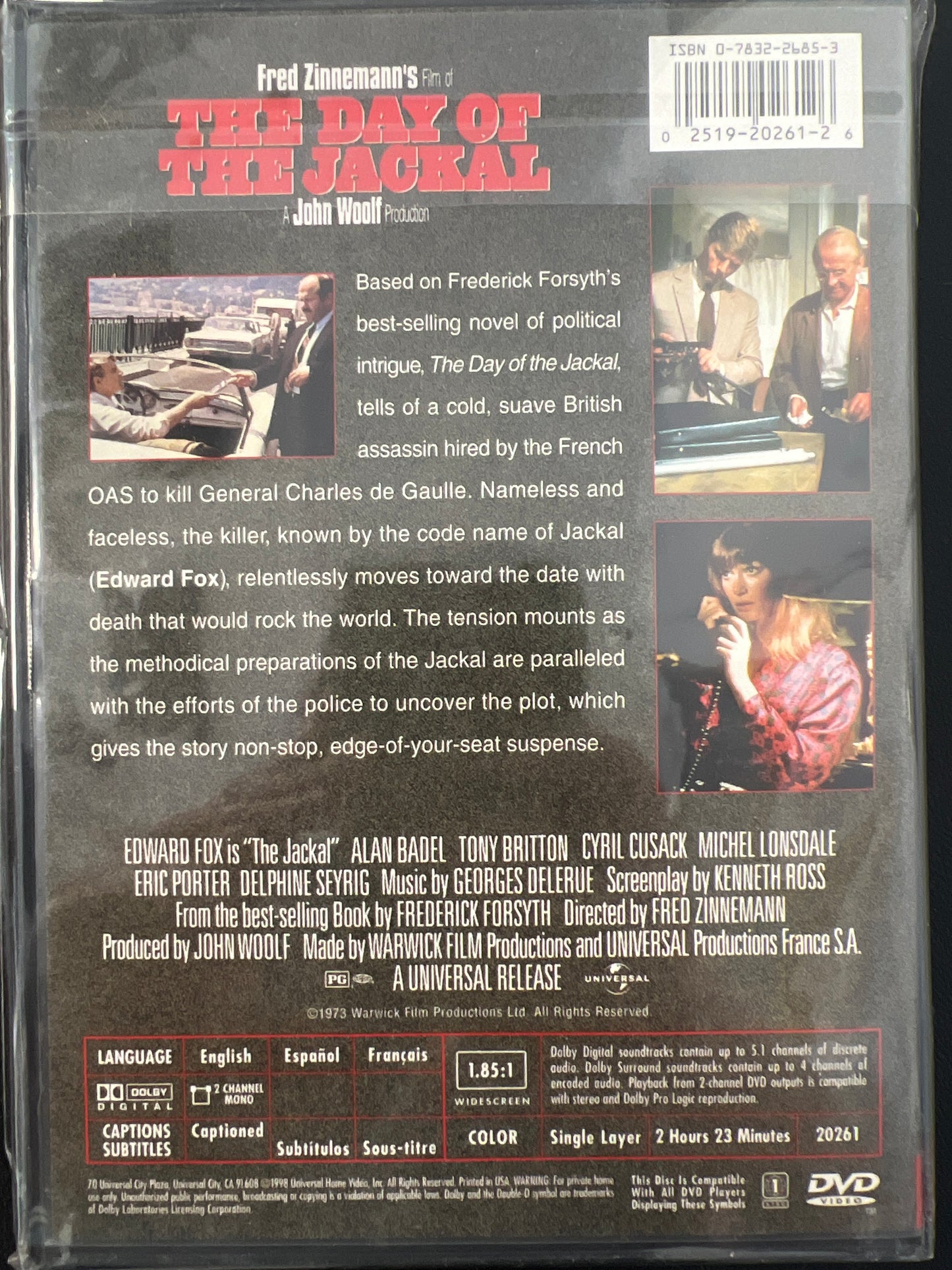 The Day of the Jackal DVD
